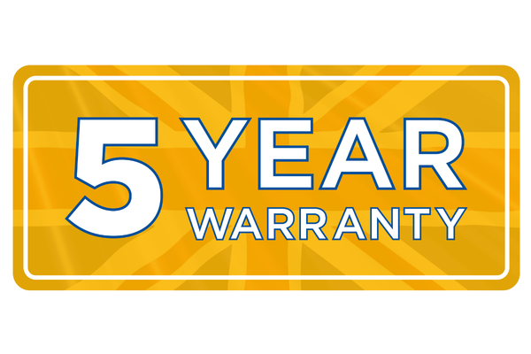 5 Year Warranty (600 x 400 px)