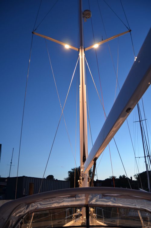 Mast Lighting in use on Superyacht