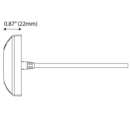 OceanLED X Series X4 Underwater LED Light Dimensions